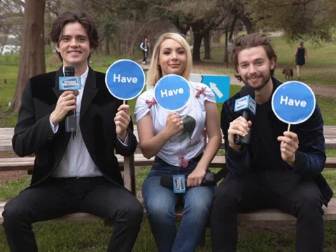 Patrick Schwarzenegger & Co-Stars Play Never Have I Ever