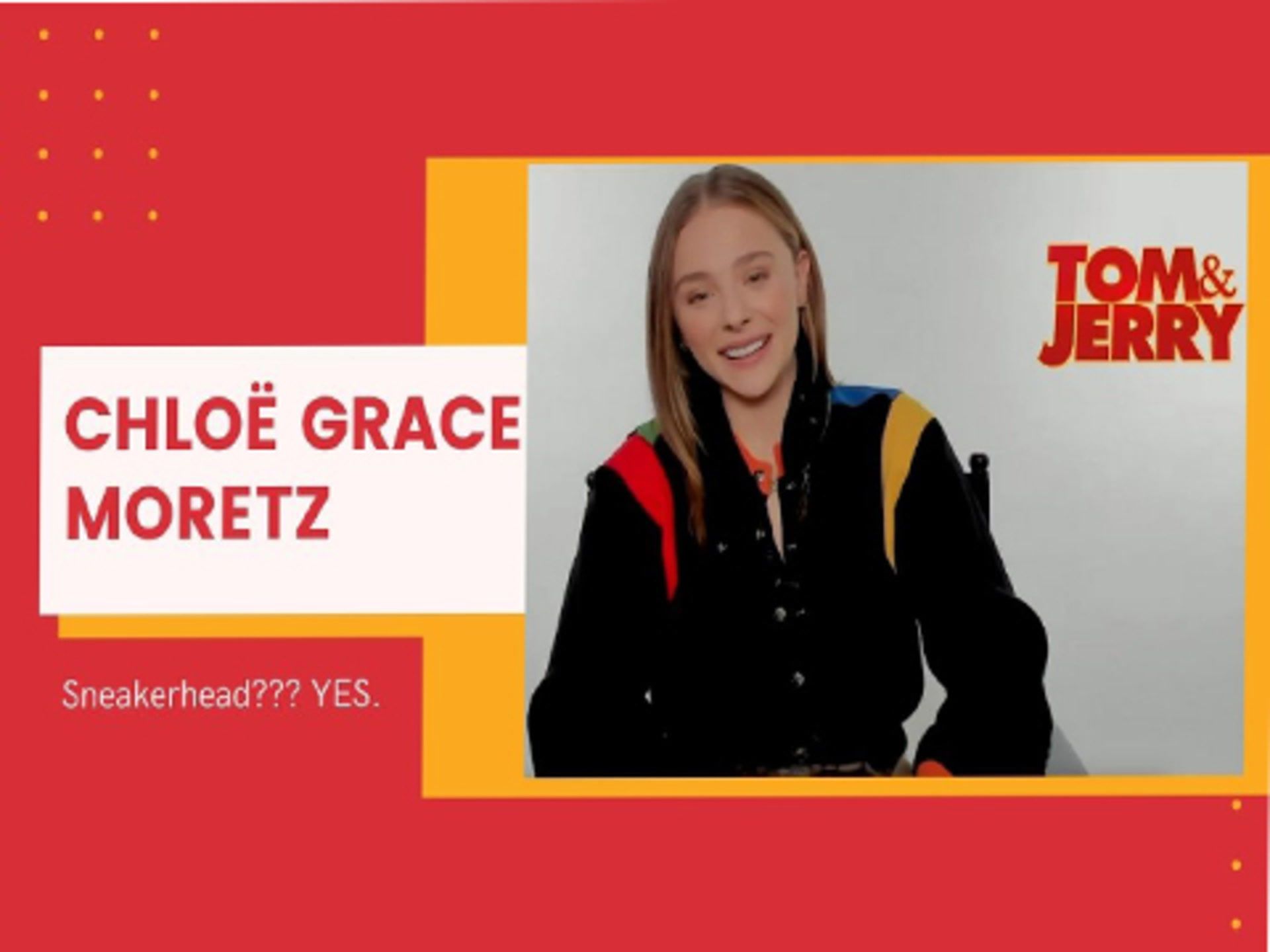 Is Tom & Jerry's Chloë Grace Moretz a Sneakerhead IRL?