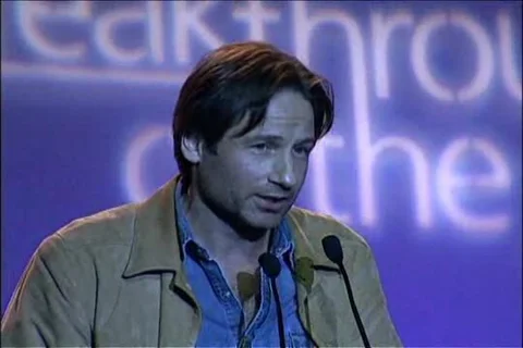 David Duchovny presents to Anton Yelchen
