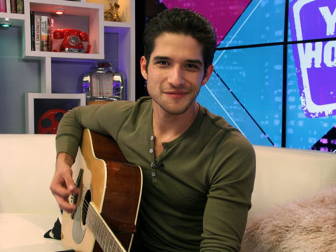 Tyler Posey Plays Guitar & Air Drums and Talks "Teen Wolf"
