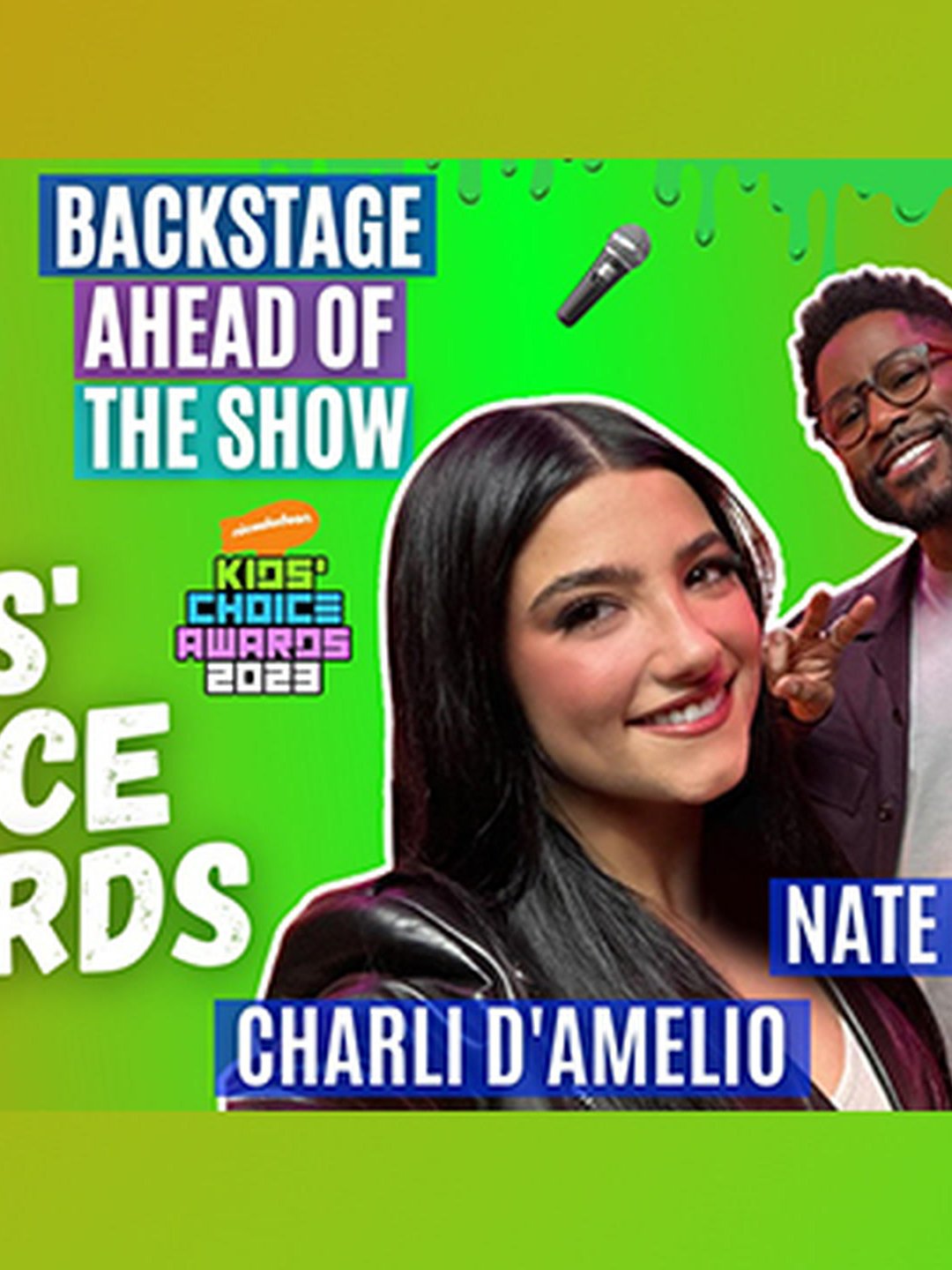 Co-Hosts Charli D'Amelio & Nate Burleson Get Ready For The KCAs