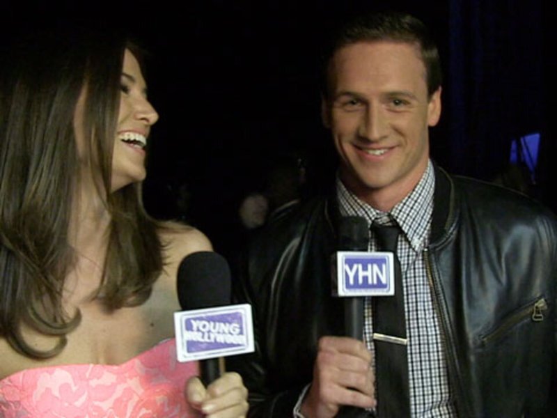 Ryan Lochte & The Fab 5 Backstage at Hall of Game Awards