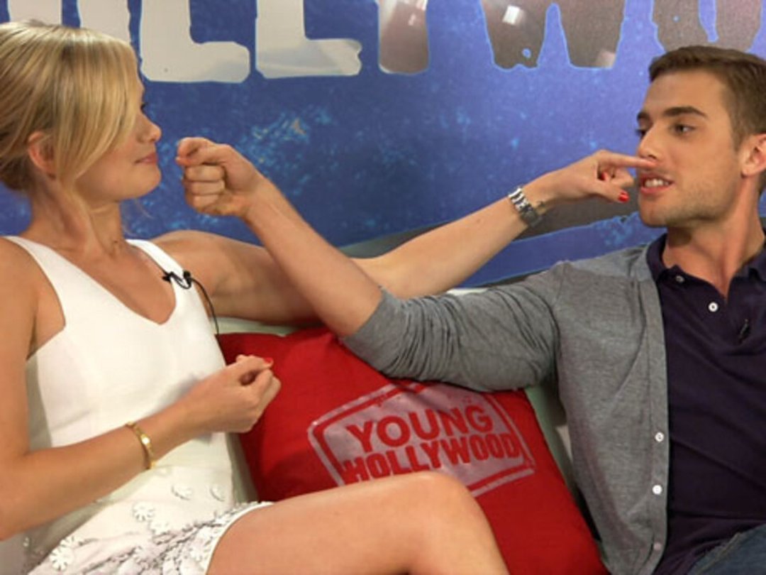 Sara Paxton and Dustin Milligan Swim with Sharks