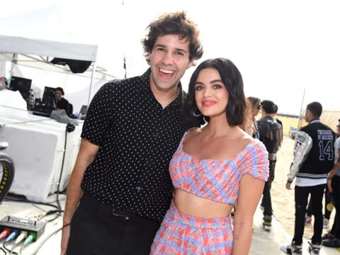 Lucy Hale & David Dobrik Reveal How He Broke Into Robert Downey Jr.’s Trailer