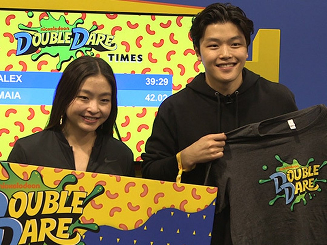 Maia & Alex Shibutani Battle In the Double Dare Challenge