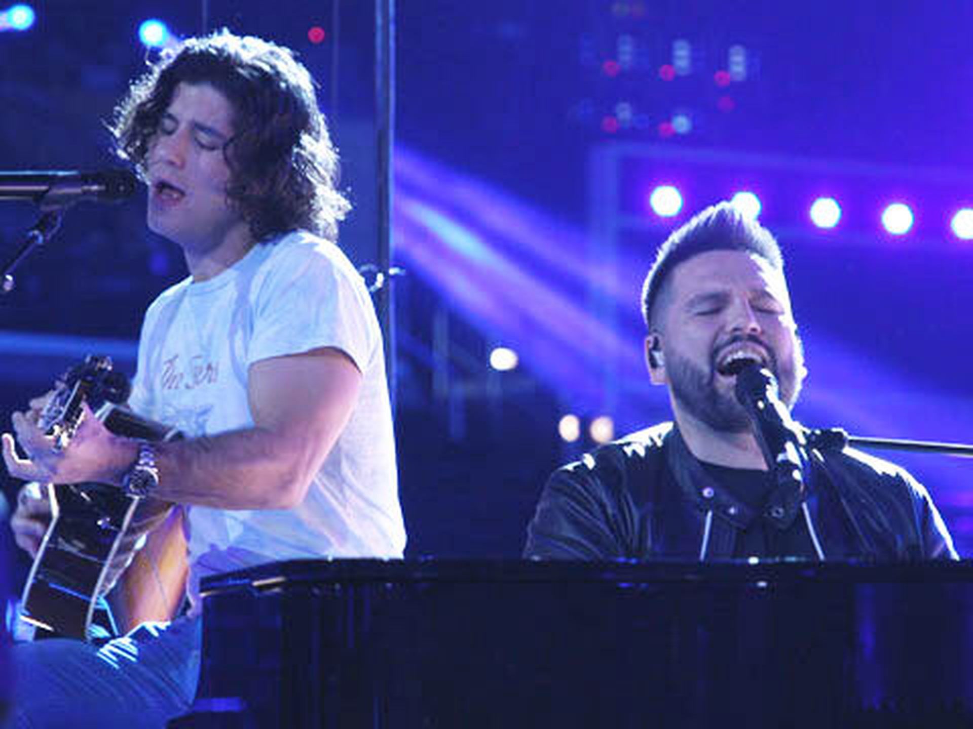 Backstage at Dan + Shay's Grammys Rehearsal