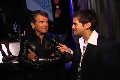 Pierce Brosnan Backstage