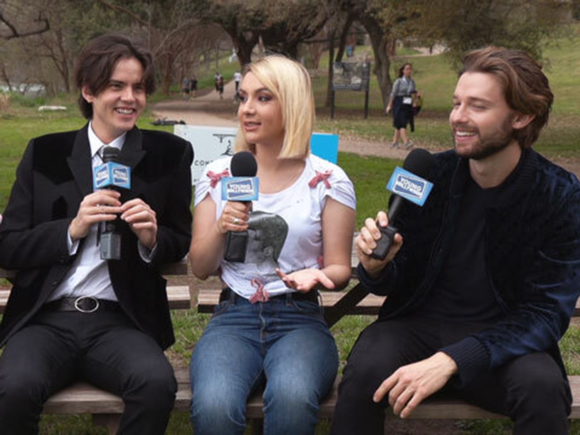 Patrick Schwarzenegger & Co-Stars Talk Scary Movies & Imaginary Friends