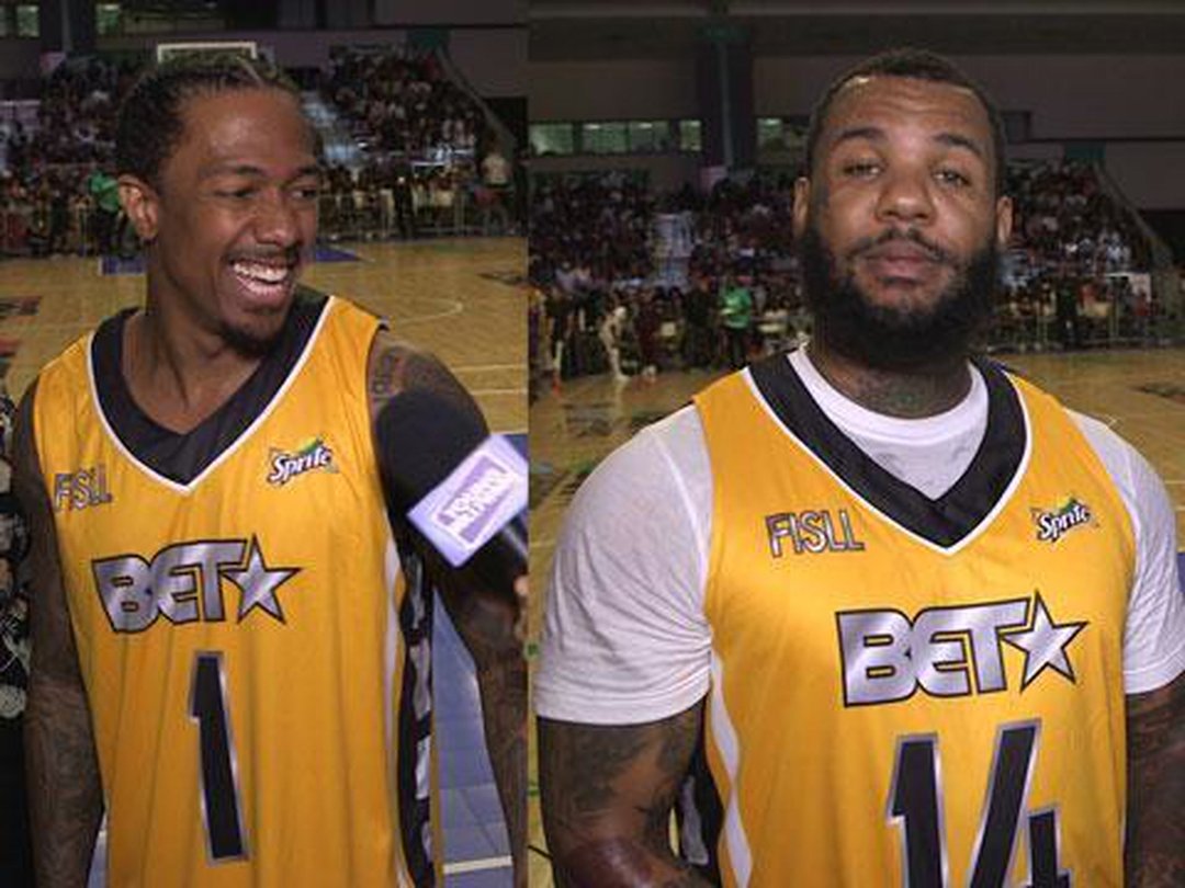 Nick Cannon & The Game Prep for BET Celeb Basketball Game