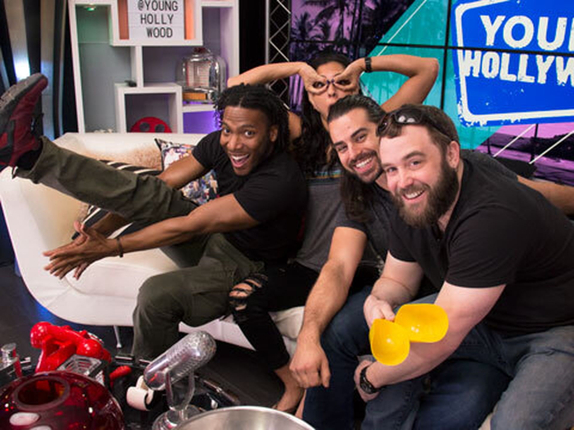 The STOMP Cast Freestyles In The Young Hollywood Studio
