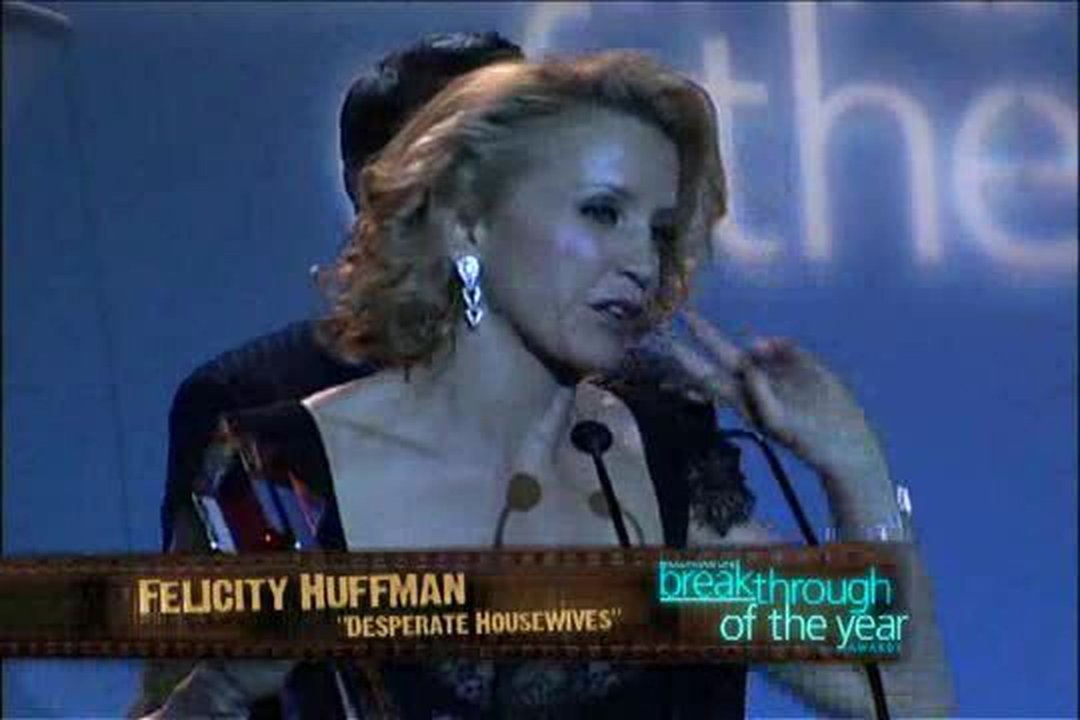 Doug Savant presents to Felicity Huffman