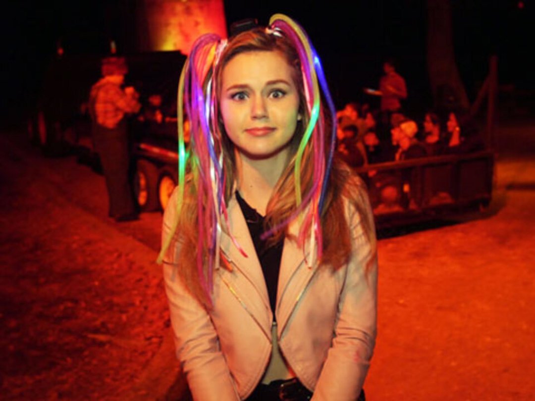Nick Star Brec Bassinger Tries to Survive L.A.'s Haunted Hayride