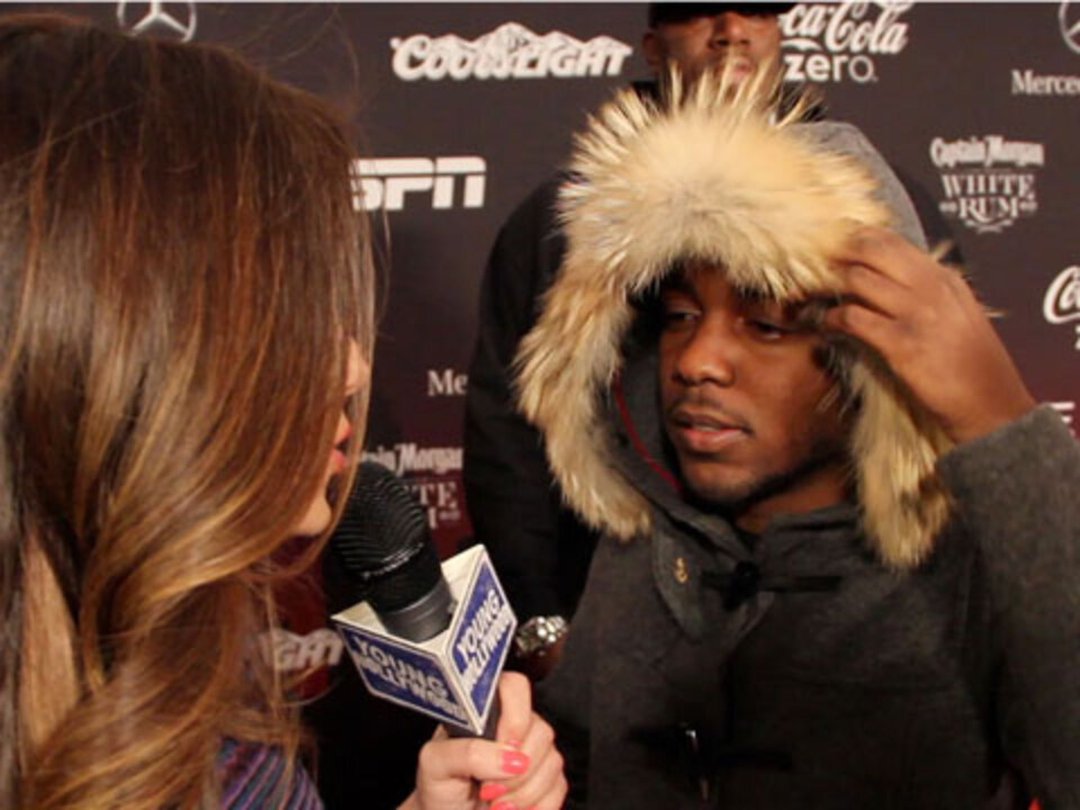 Kendrick Lamar Gives A-List Advice at ESPN's Super Bowl Party