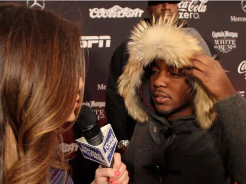 Kendrick Lamar Gives A-List Advice at ESPN's Super Bowl Party
