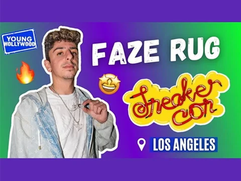Gamer FaZe Rug Shows Off His FaZe Chain & Talks Kicks at Sneaker Con