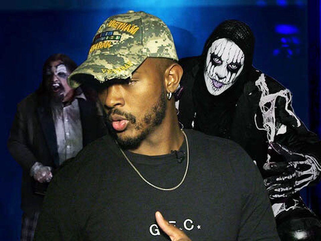 Trevor Jackson Confronts Dark Entities at Knott's Scary Farm