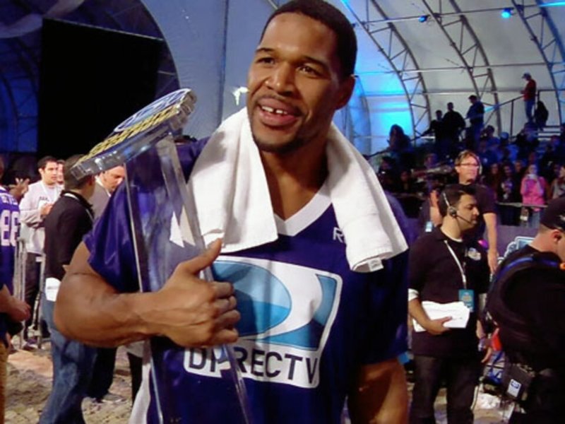 Team Deion Sanders vs. Team Michael Strahan at Super Bowl XLVII