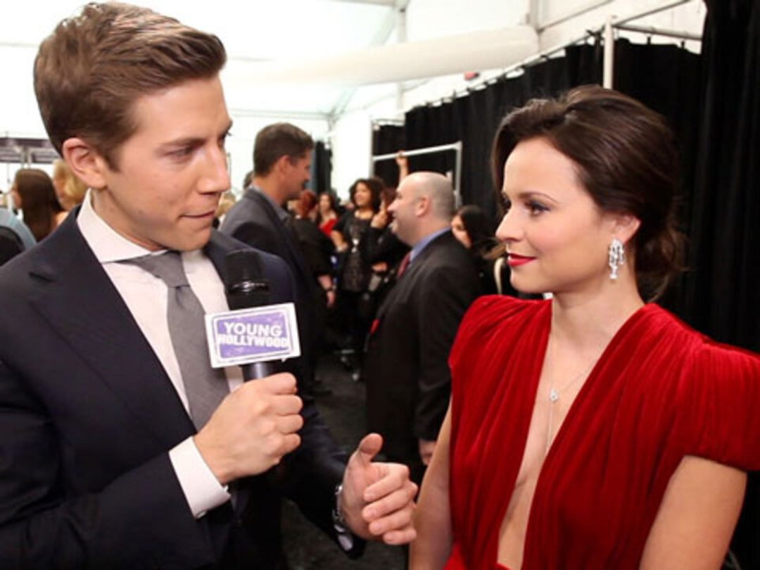 Olympic Skater Sasha Cohen Wins Gold at NYFW Red Dress Fashion Show