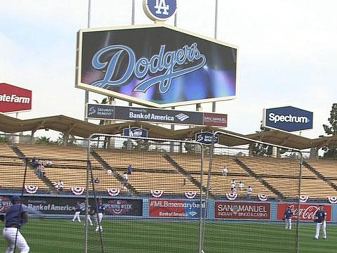 Celebrating Opening Day at Dodgers Stadium