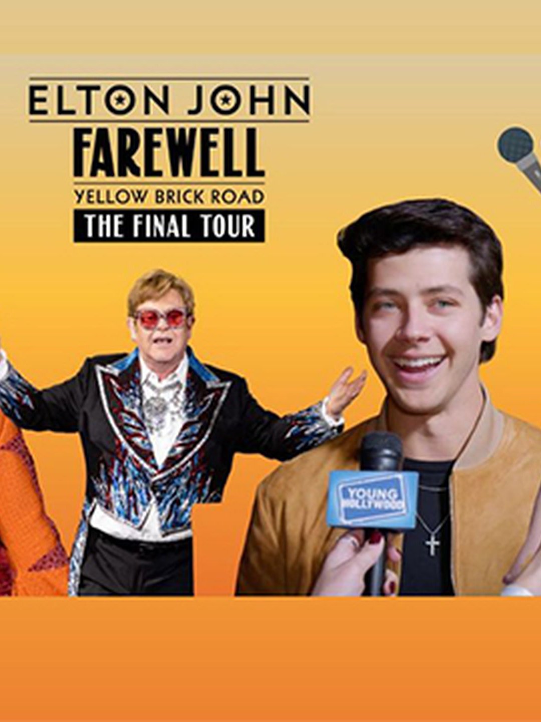 JoJo Siwa, Matt Cornett, & Lyndon Smith Support Elton John's Farewell Concert at Dodger Stadium