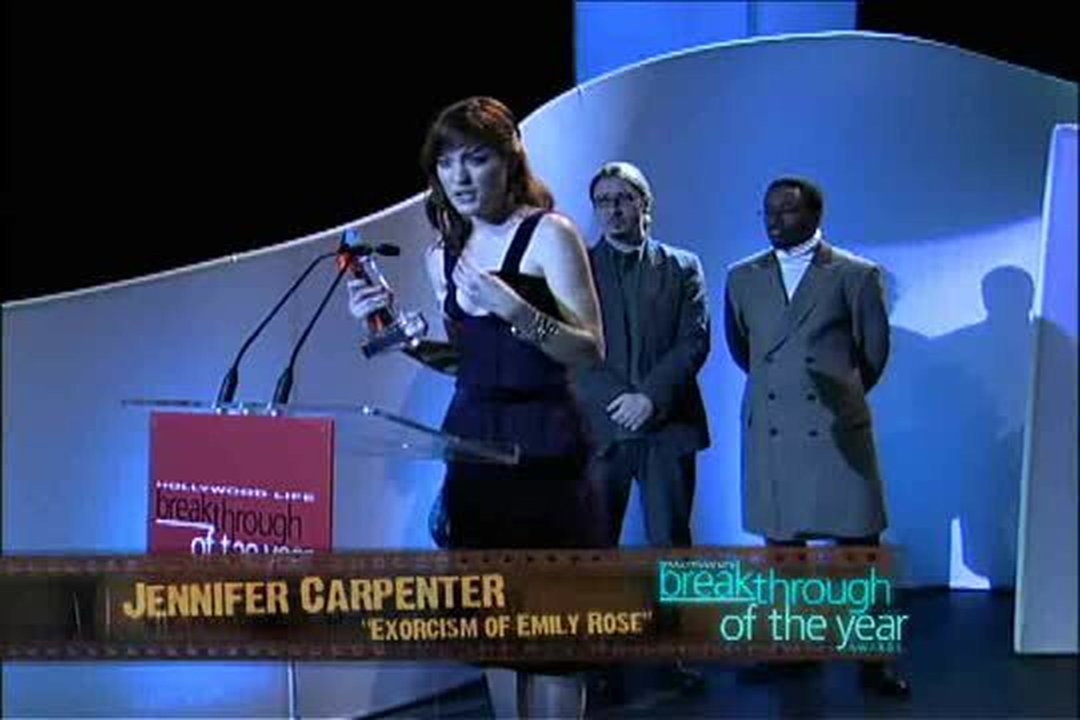 Scott Derrickson presents to Jennifer Carpenter