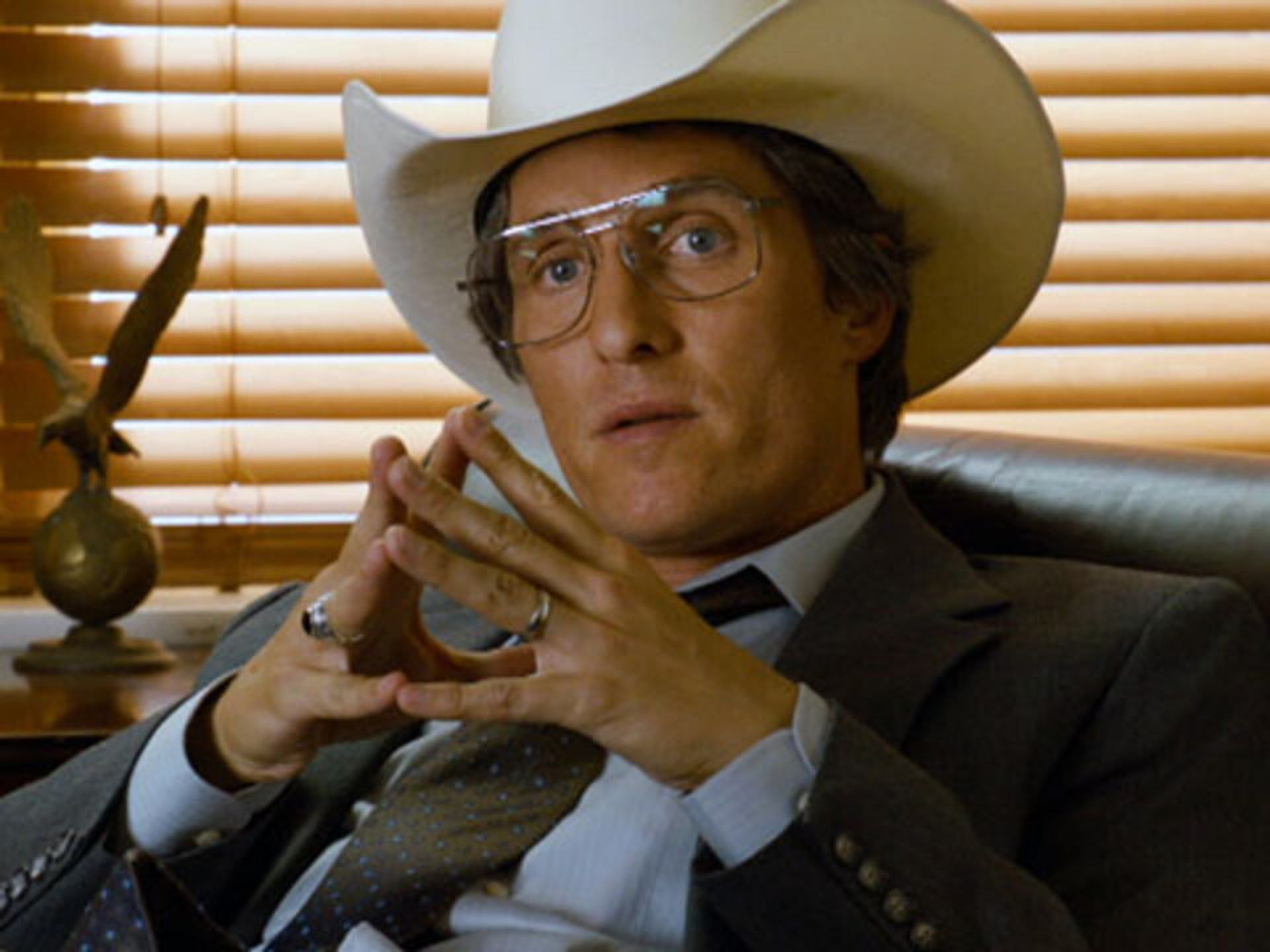 Texas boy Matthew McConaughey lounging in a Hammock at SXSW