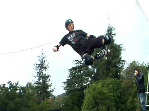 Tony Hawk Skateboards in the Rain