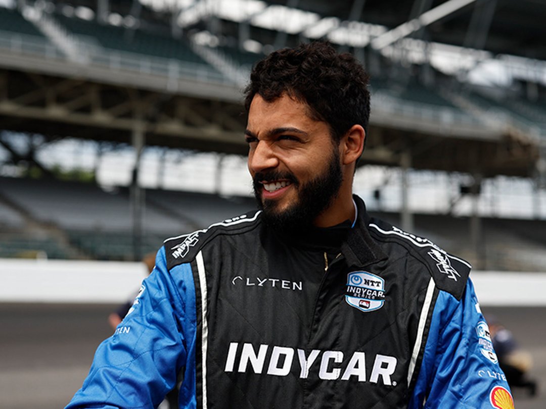 IndyCar Superfan Michael Evans Behling Attends Indy 500