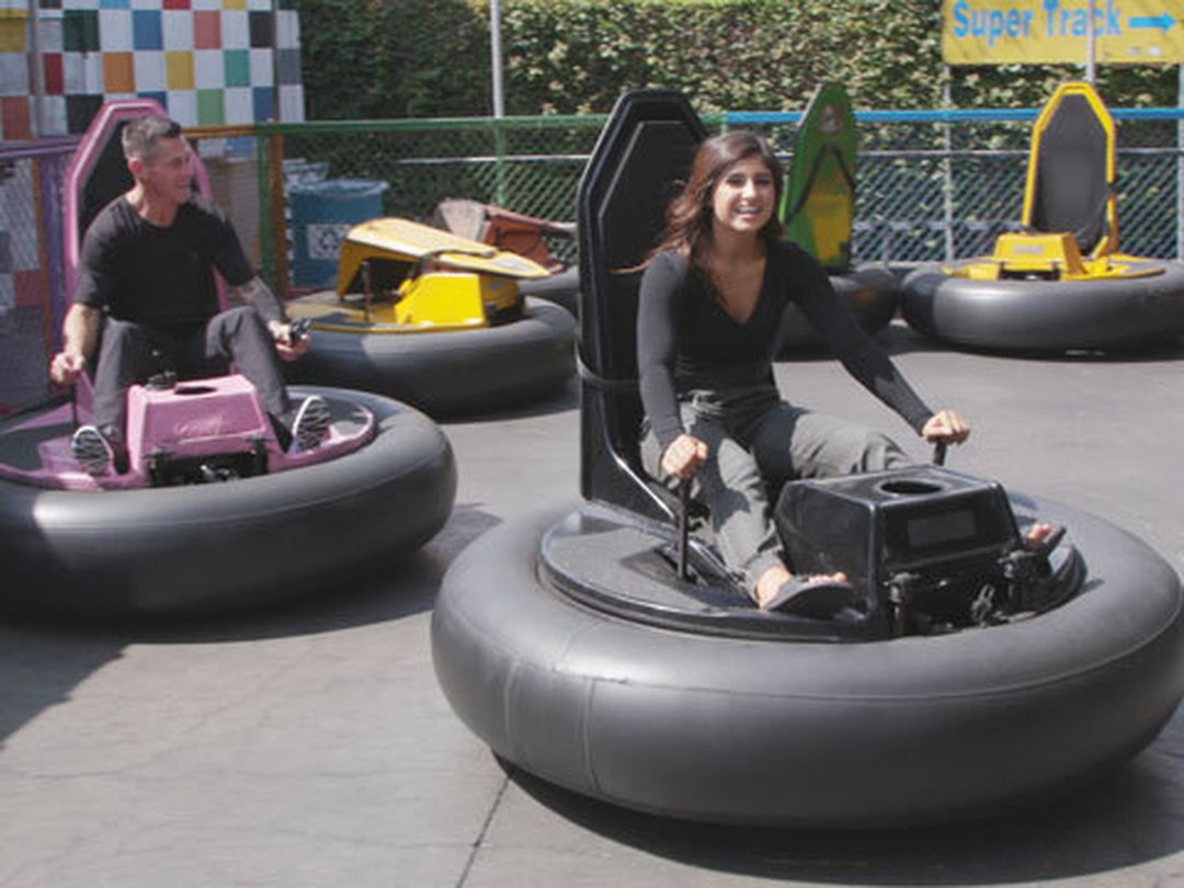 Bumper Car Racing With Brian & Hailie Deegan