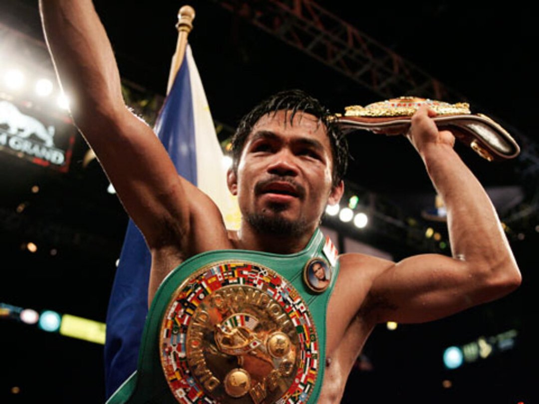 3 Questions with Manny Pacquiao at Pre-Mayweather Fight Media Day Event