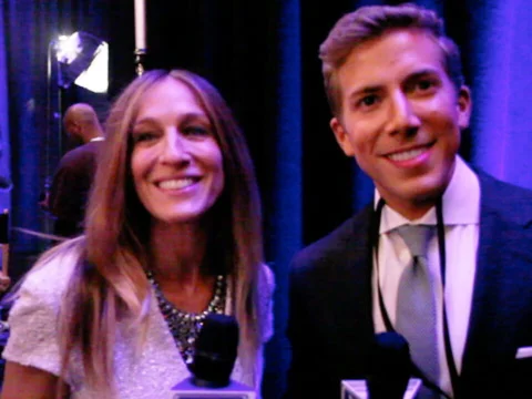 Sarah Jessica Parker & iJustine at the AOL New Fronts