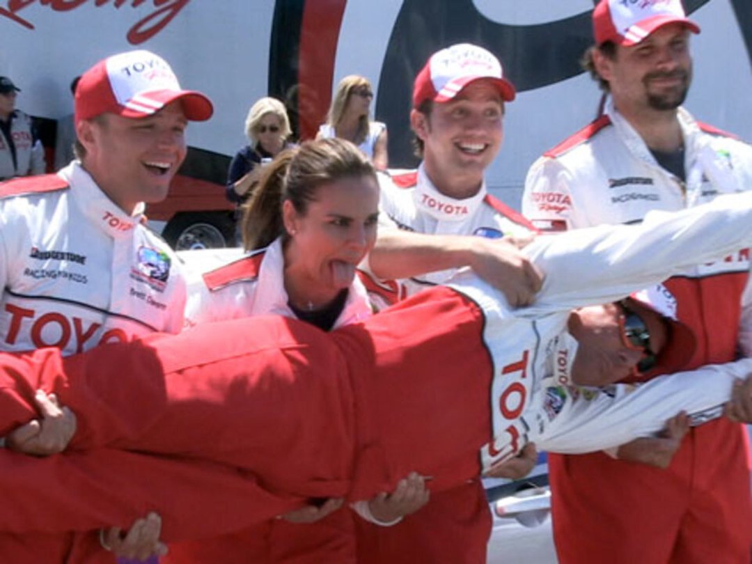 Hot Stars in Fast Cars at Toyota Grand Prix