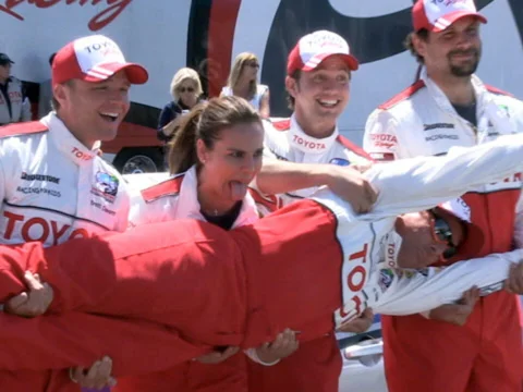 Hot Stars in Fast Cars at Toyota Grand Prix