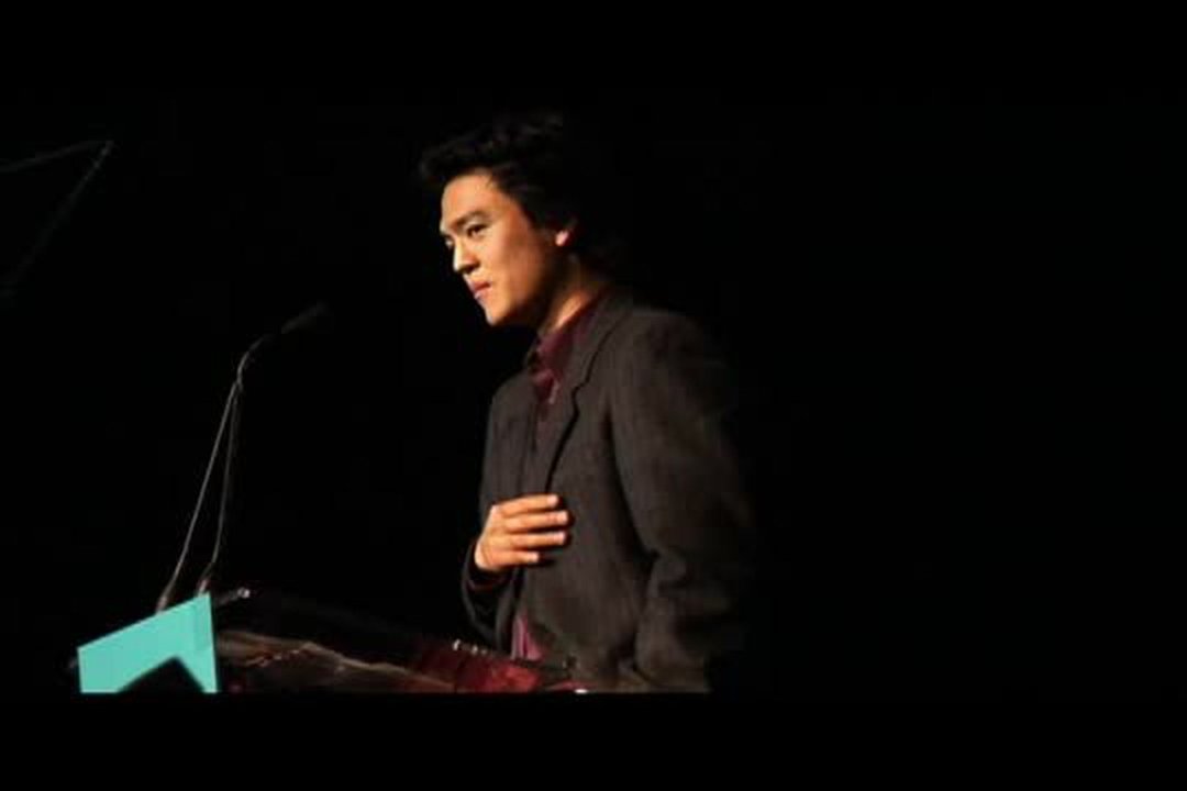 John Cho presents to the Weitz Brothers