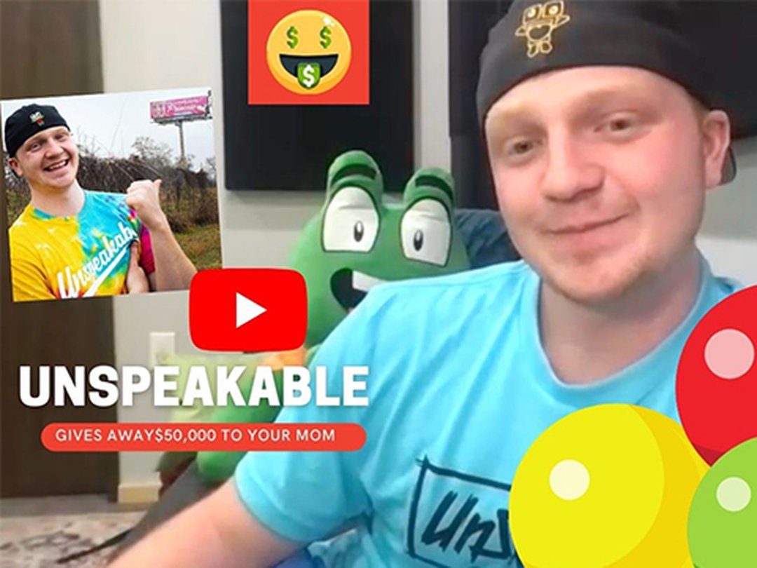YouTuber Unspeakable Gives Out Free Money For Mother's Day