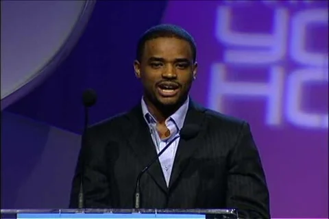 Larenz Tate presents to Paul Haggis