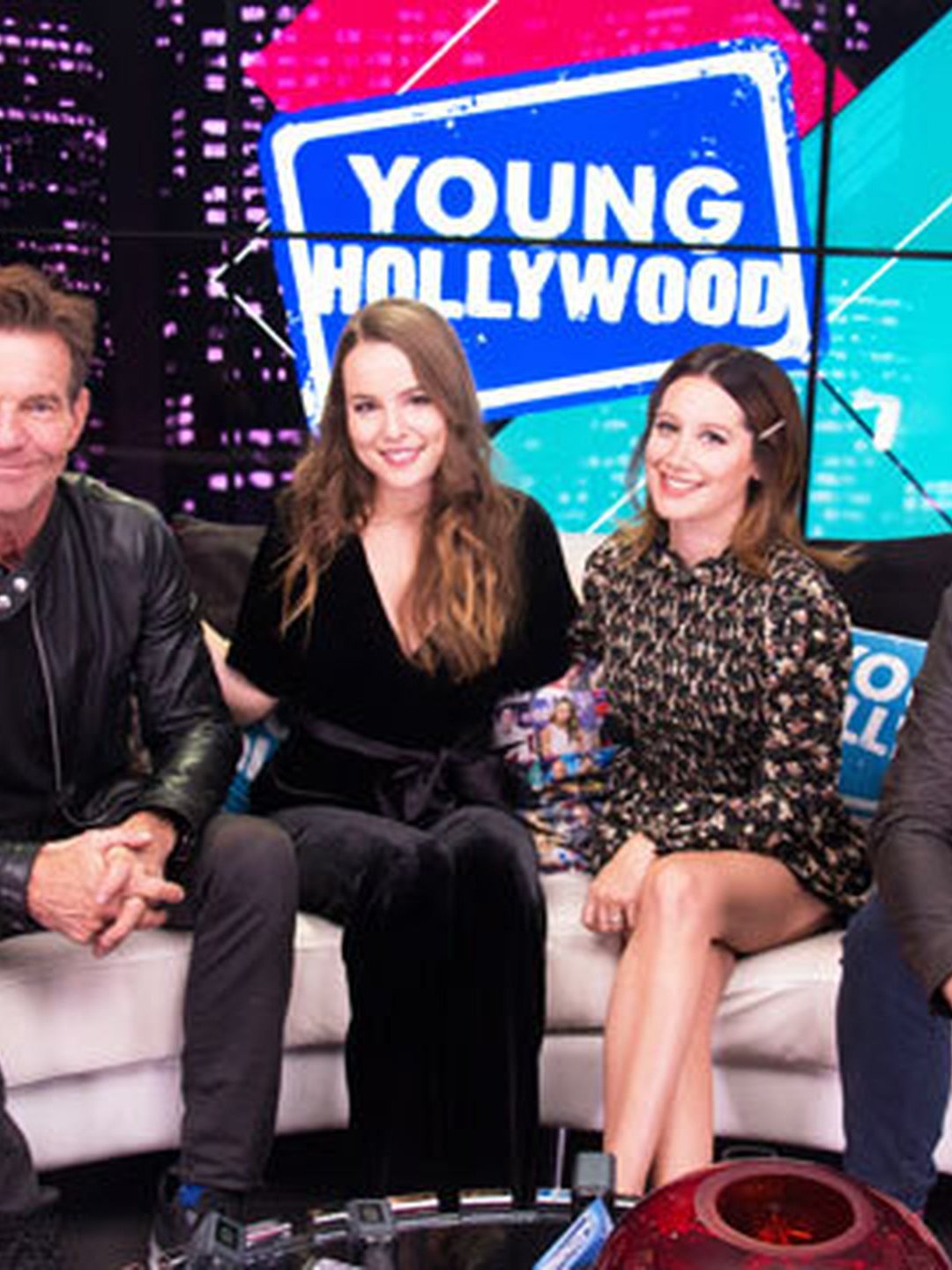Ashley Tisdale & Dennis Quaid Spill on Netflix’s Merry Happy Whatever